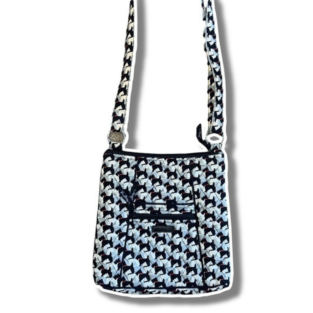 Vera Bradley Signature Print Classic Hipster Scottie Dogs Crossbody Bag